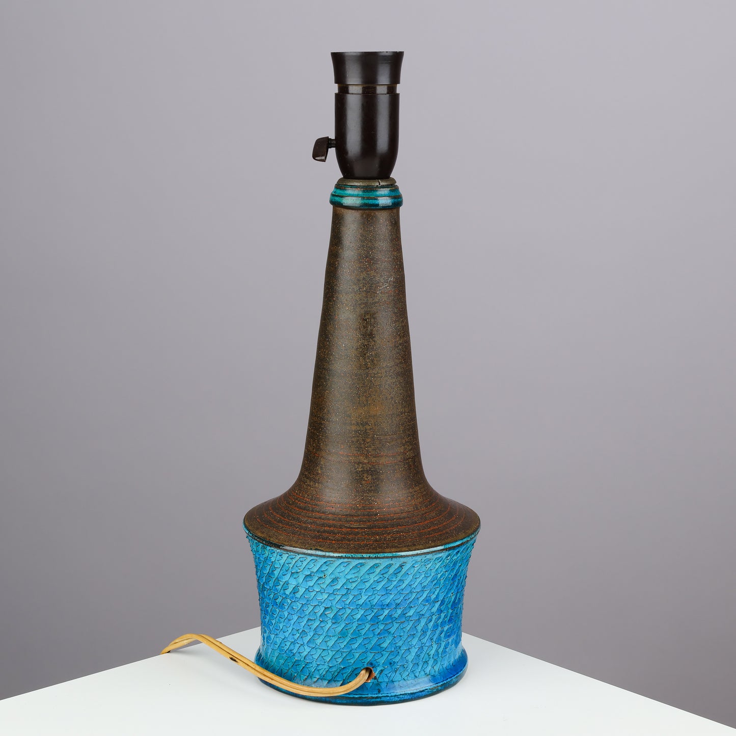 Nils Kahler table lamp ceramic Herman A. Kähler, Denmark, 1960 signed