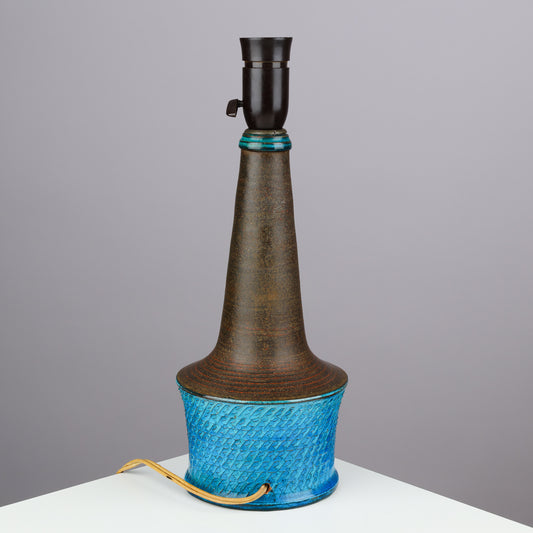 Nils Kahler table lamp ceramic Herman A. Kähler, Denmark, 1960 signed