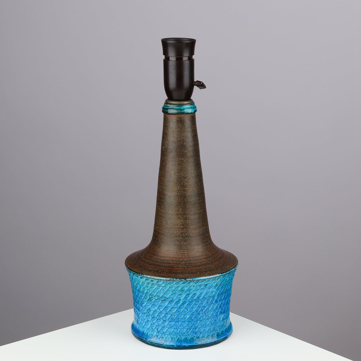 Nils Kahler table lamp ceramic Herman A. Kähler, Denmark, 1960 signed